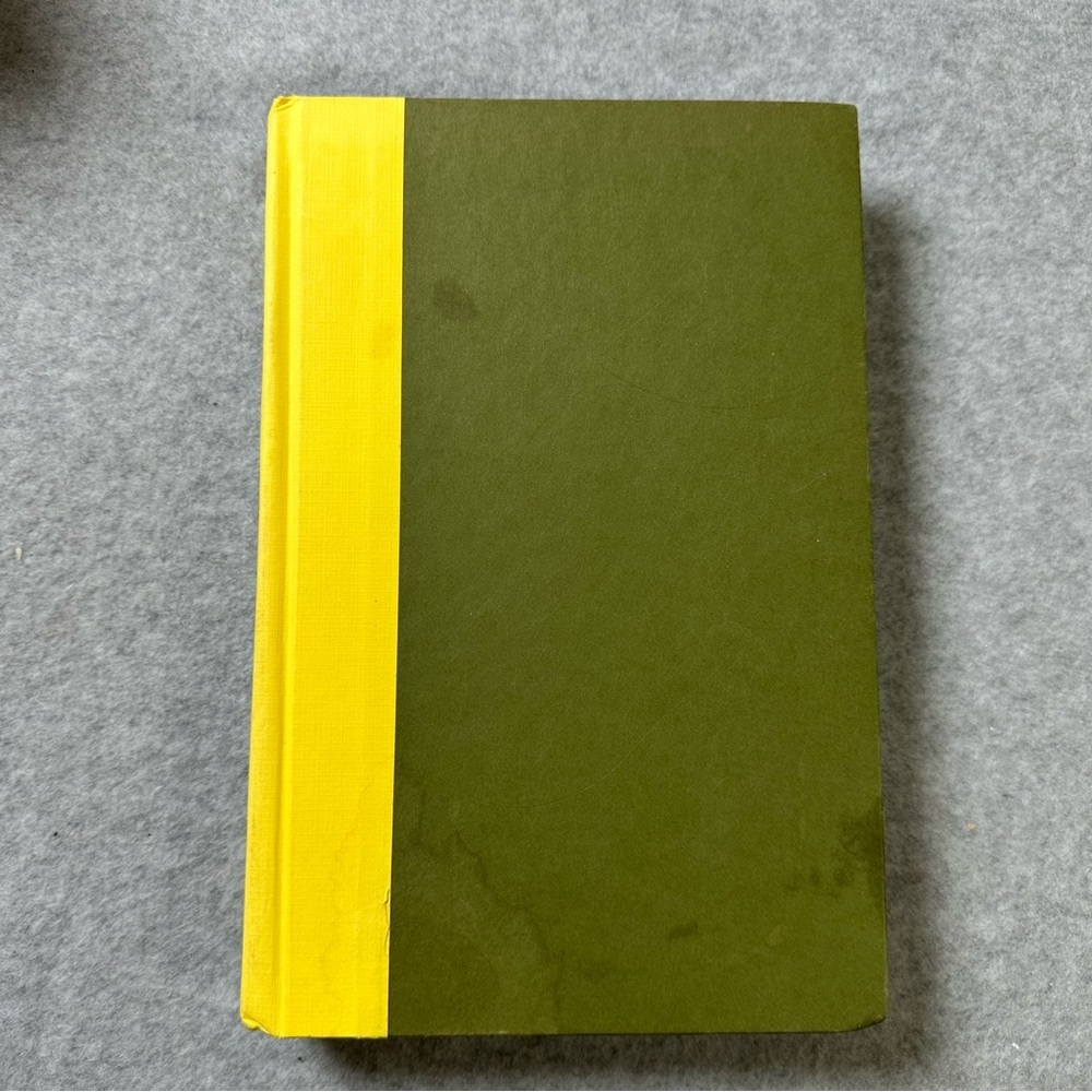 Green and Yellow Hardcover Book